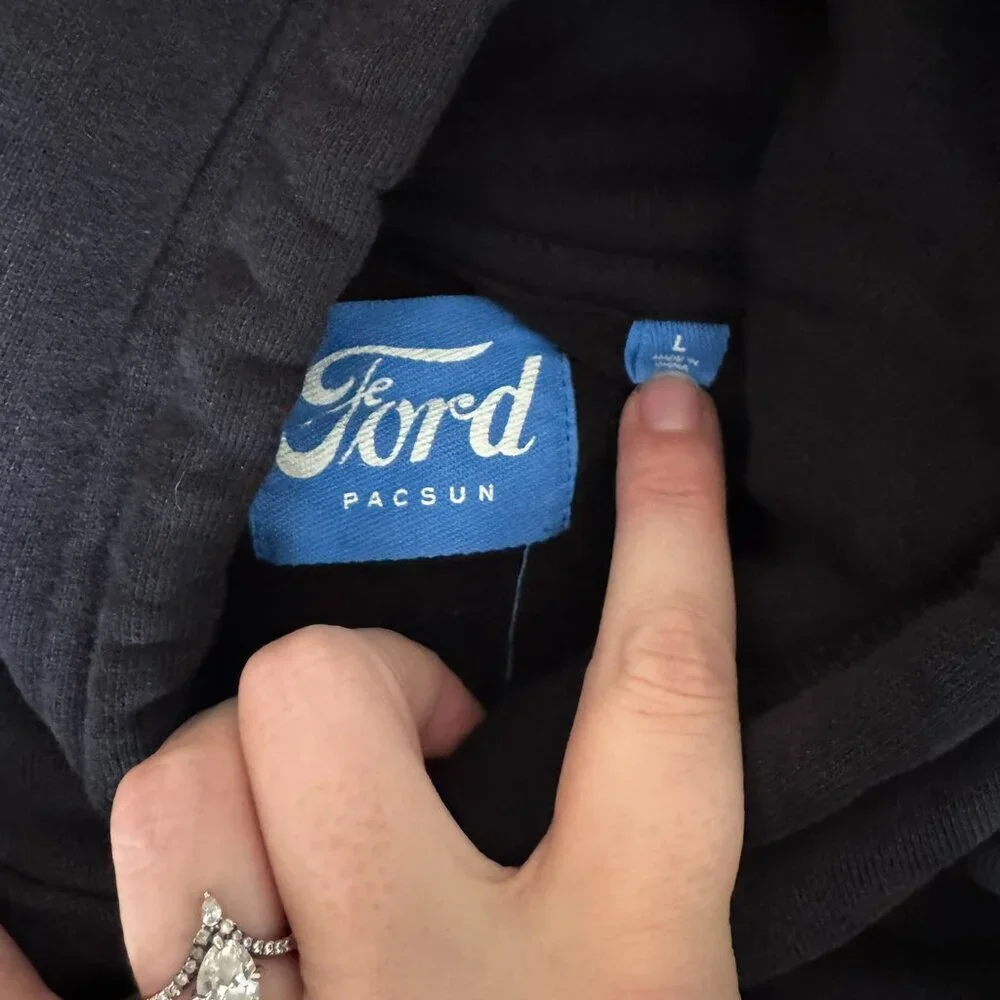PacSun FORD Bolo Tie Hoodie - Picture 5 of 12